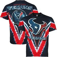 Houston Texans NFL Majestic Tye-Dye, V-Dye T-Shirt