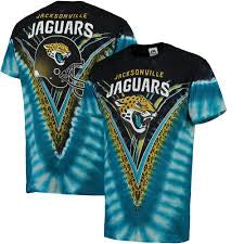 Jacksonville Jaguars NFL Majestic Tye-Dye, V-Dye T-Shirt