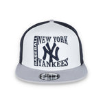 New York Yankees NEW ERA Retro Sport 9FIFTY Snapback Hat - WHITE/NAVY BLUE