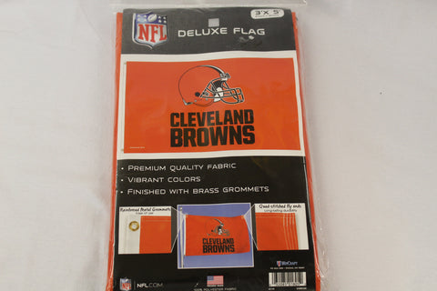 Cleveland Browns NFL 3x5 deluxe flag with brass grommets