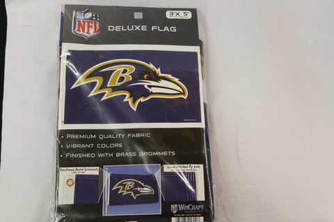 Baltimore Ravens NFL 3x5 deluxe flag with brass grommets