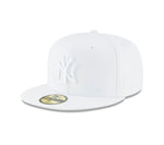 New York Yankees White Out New Era 59FIFTY Fitted Hat- White