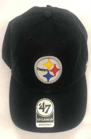 Pittsburgh Steelers BLACK ‘47 Brand Clean Up Cap