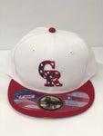 Colorado Rockies New Era authentic collection 4th of July 59fifty Fitted Hat - White/Red