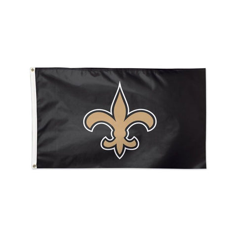New Orleans Saints NFL 3x5 Black deluxe flag