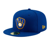 Milwaukee Brewers New Era Alternate Royal Authentic Collection On Field 59FIFTY Performance Fitted