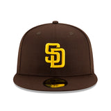 San Diego Padres New Era Authentic Collection On-Field 59FIFTY Fitted Hat- Brown