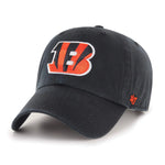 Cincinnati Bengals ‘47 Brand Black Clean Up Strapback Hat