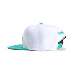 San Antonio Spurs 50th Anniversary Patch MITCHELL & NESS SnapBack Hat- White/Teal