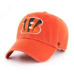 Cincinnati Bengals ‘47 Brand Orange Clean Up Strapback Hat