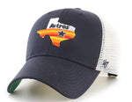 MLB Houston Astros '47 MVP 1984-86 Home Jersey State Logo Local Haven Trucker Snapback Hat - Navy/White