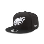 Philadelphia Eagles BLACK/WHITE New Era 9FIFTY SnapBack