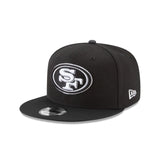 San Francisco 49’ers Black and White New Era 9FIFTY SnapBack Hat