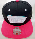 San Antonio Spurs Mitchell & ness White Popz Hardwood Classic SnapBack-Pink