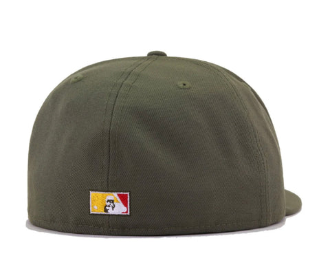 California Angels New Era Custom 59Fifty Olive Camo Sweatband Fitted H