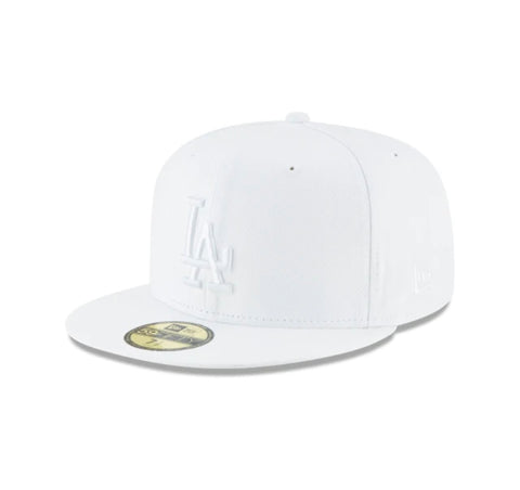 Los Angeles Dodgers White Out New Era 59FIFTY Fitted Hat- White