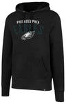 Philadelphia Eagles 47 Brand Black Headline Pullover Hoodie