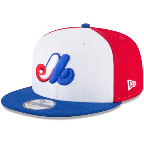 Montreal Expos New Era White/Royal Team Color 9FIFTY Snapback Hat