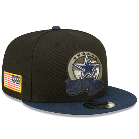 Dallas Cowboys New Era 2022 Salute To Service 9FIFTY SnapBack- Black/Navy