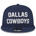 Dallas Cowboys New Era 9FIFTY Stacked Trucker SnapBack - Navy