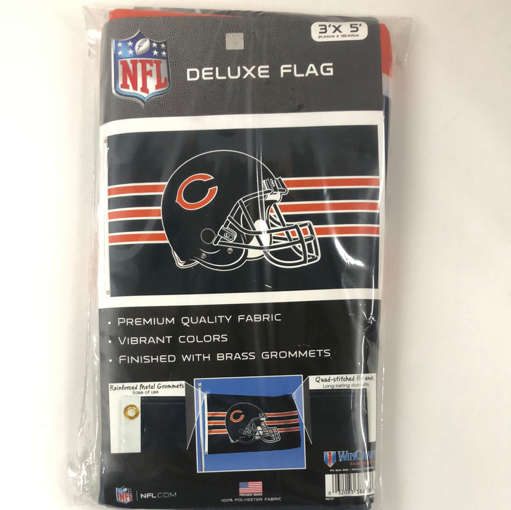 Chicago Bears New Helmet Grommet Pole Flag