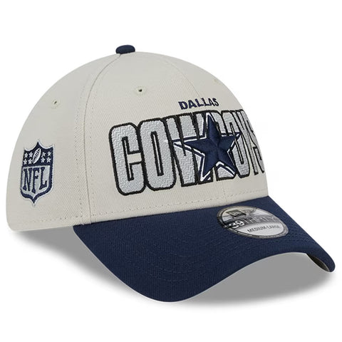 New NFL Dallas Cowboys New Era 2023 Draft Day Flex Fit  Hat- Navy