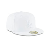 Los Angeles Dodgers White Out New Era 59FIFTY Fitted Hat- White