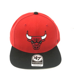 Chicago Bulls ‘47 Captain SnapBack- Red & Black
