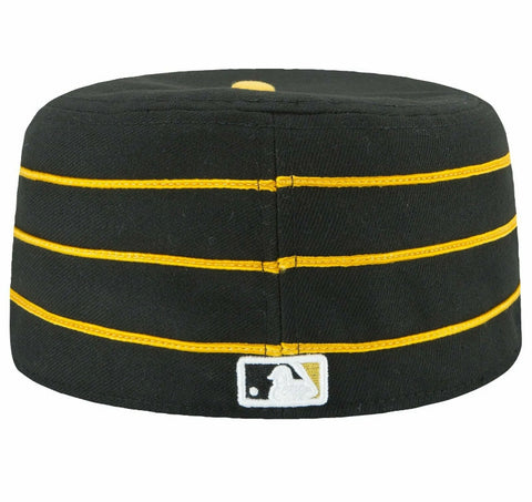 A New Era pillbox Pittsburgh Pirates baseball hat is seen in the