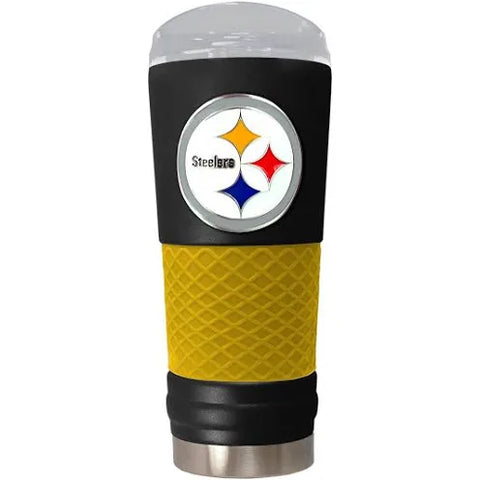 Pittsburgh Steelers 24oz. Powder Coated Metal Logo Travel Mug
