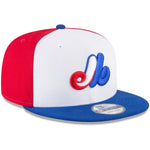 Montreal Expos New Era White/Royal Team Color 9FIFTY Snapback Hat