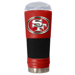 San Francisco 49ers Red 24oz. Powder Coated Metal Logo Tumbler