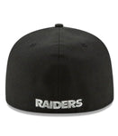 Las Vegas Raiders New Era Black 59FIFTY Fitted Hat