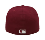Los Angeles Dodgers New Era 59FIFTY Fitted Hat-Burgundy/ White Logo
