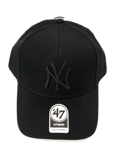 New York Yankees BLACK ‘47 Brand MVP Velcro Strap Back